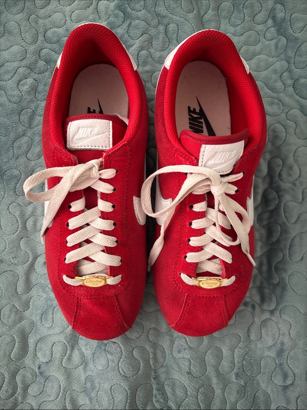 Nike Women’s Red Suede Sneakers retro style